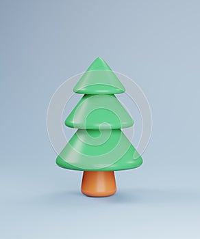 Christmas decoration on light blue background