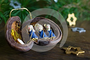 Christmas decoration with Nativity scene