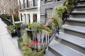 Christmas decoration New York City Manhattan