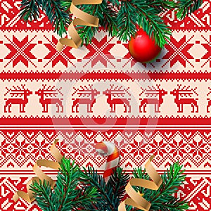 Christmas decoration, with ornament background