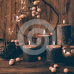 Christmas decoration in retro style