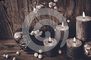 Christmas decoration in retro style