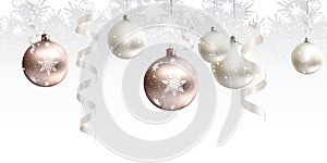 Christmas decoration for site horizontal seamless photo