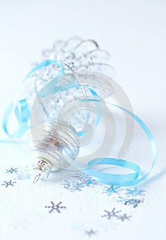 Christmas decoration. White background.