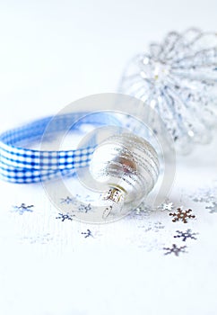 Christmas decoration. White background.