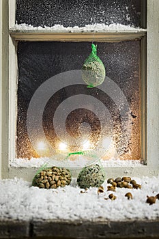 Christmas decoration on a window 14