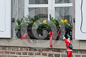 Christmas decoration on a window sill