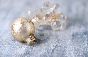 Christmas decoration. Wooden background.