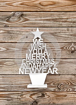 Christmas decoration wooden background New Year