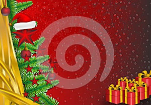 Christmas Decorations border background