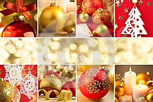 Christmas Decorations, Border - Background with copy space