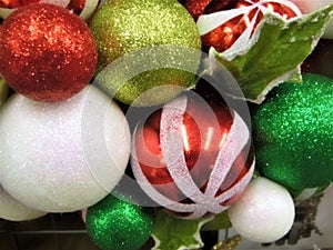 Christmas Decorations with Colorful Round Balls