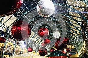 Christmas decorations in Covent Garden photo