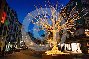 Christmas decorations in Innsbruck