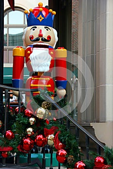 Christmas decorations and Nutcracker photo