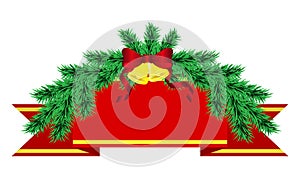 Christmas decorations of pine trees