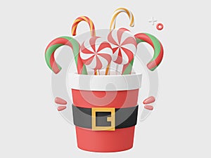 Christmas decorations Santa cup, Christmas theme elements