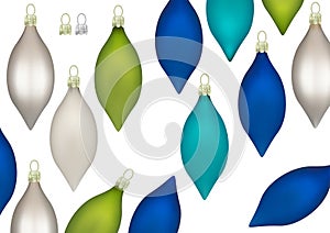 Christmas Decorations in the Shape of a Teardrop