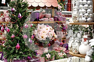 Christmas decorations store