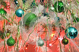 Christmas decorations on the Christmas tree