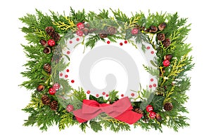 Christmas Decorative Fantasy Background Border