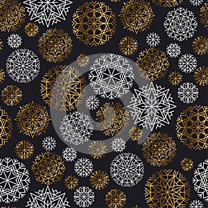 Christmas decorative snowflake background.