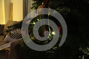 Christmas decs on the tree