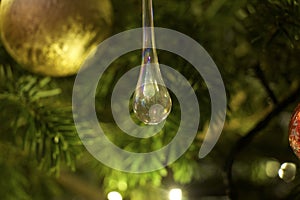 Christmas decs on the tree