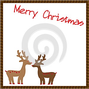 Christmas Deers Card