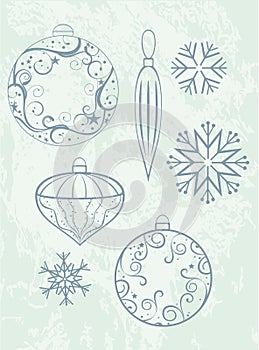 Christmas design elements