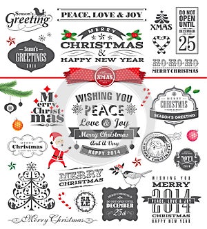 Christmas design elements