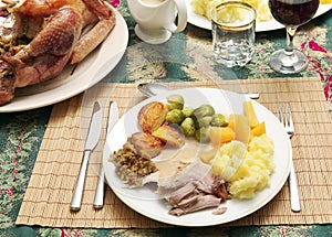 Christmas dinner horizontal