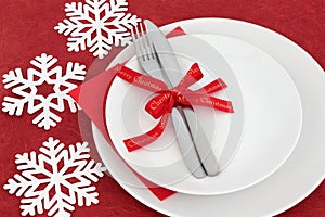 Christmas Dinner Place Setting