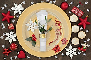 Christmas Dinner Place Setting