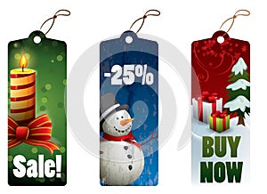 Christmas discount tags