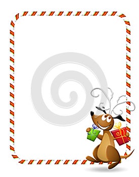 Christmas Dog Background