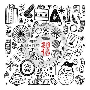 Christmas doodle collection