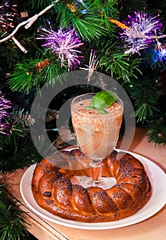 Christmas drink and decoration