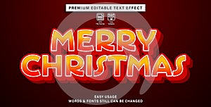 christmas editable text effect