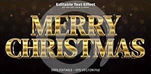 Christmas editable text effect in modern trend style