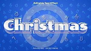 Christmas editable text effect in modern trend style