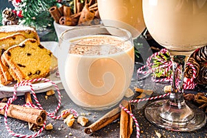 Christmas eggnog drink