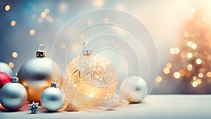 Christmas element background in a gleaming golden enchanted night stimulates both luxury and holiday cheer.Generative AI