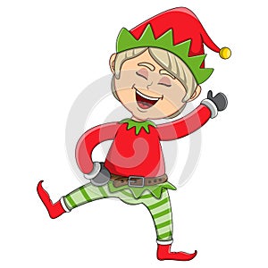 Christmas elf cartoon