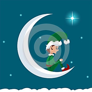 Christmas elf on the moon decanting