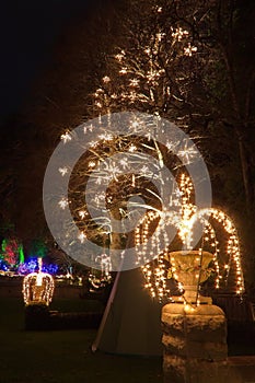 Christmas Eve in Butchart Gardens photo