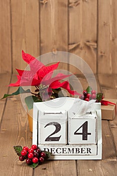 Christmas Eve Date On Calendar. December 24