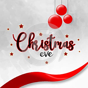 Christmas eve digital card for content creation