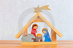Christmas eve Mary Joseph and baby Jesus