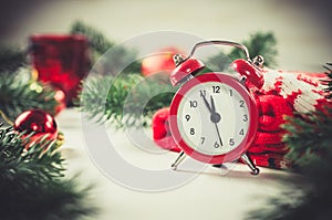 Christmas Eve and New Years clock